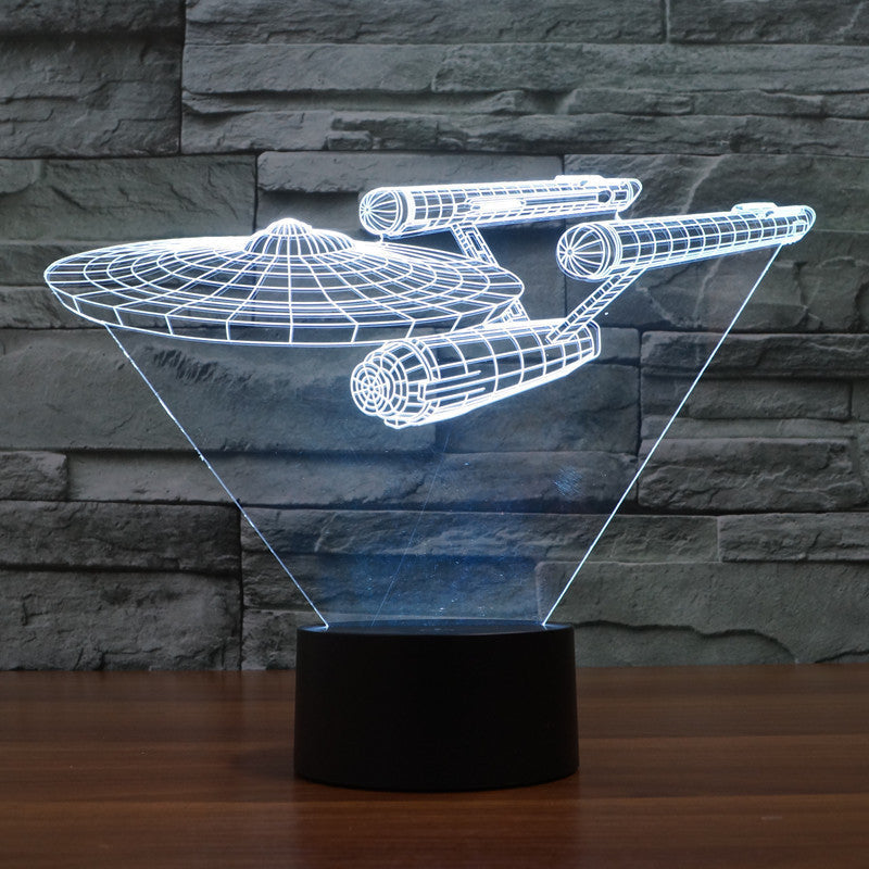 Lampa Iluzja 3D Lumora | Dekoracja Sci-Fi | Akryl i Podświetlenie LED