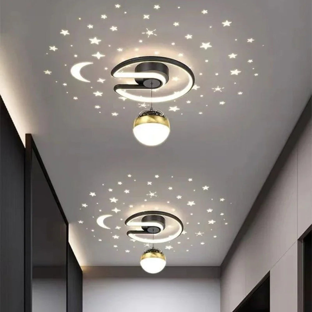 Plafon StellaGlow | Lampa sufitowa LED z projekcją | Gwiezdny efekt