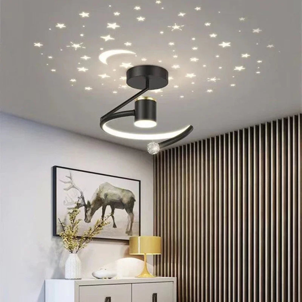 Plafon StellaGlow | Lampa sufitowa LED z projekcją | Gwiezdny efekt