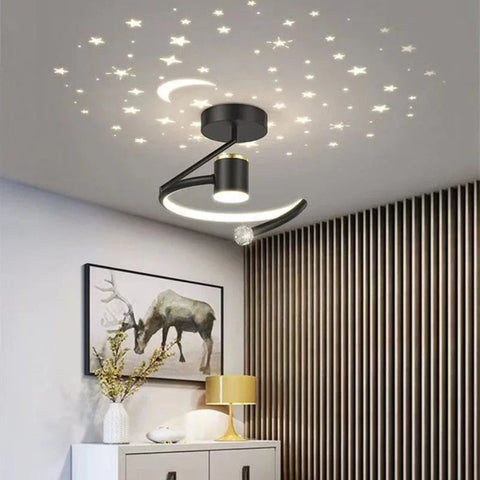 Plafon StellaGlow | Lampa sufitowa LED z projekcją | Gwiezdny efekt