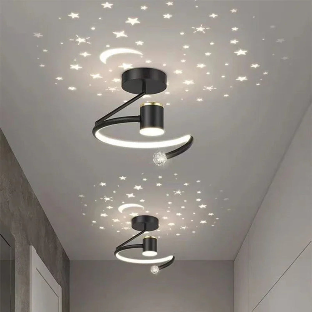 Plafon StellaGlow | Lampa sufitowa LED z projekcją | Gwiezdny efekt