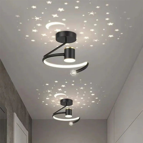 Plafon StellaGlow | Lampa sufitowa LED z projekcją | Gwiezdny efekt
