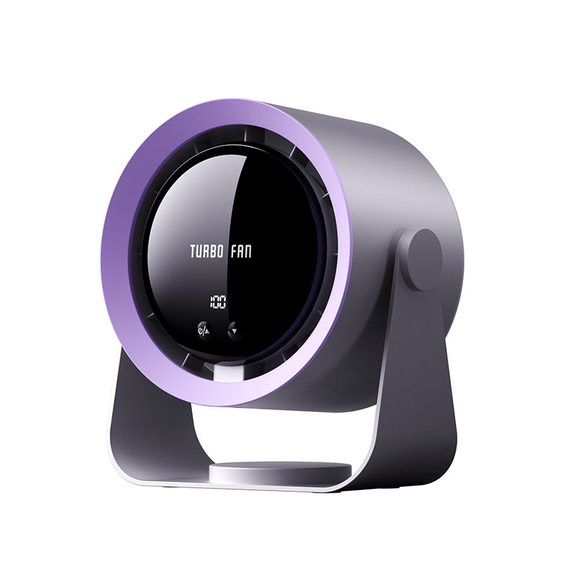 Wentylator USB z Wyświetlaczem | Stylowy Wentylator Biurkowy | 100 Prędkości