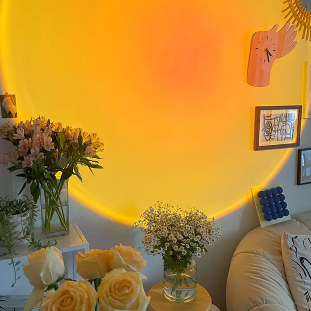 Sundra | Lampa projekcyjna LED | Efekt złotej godziny i zachodu słońca