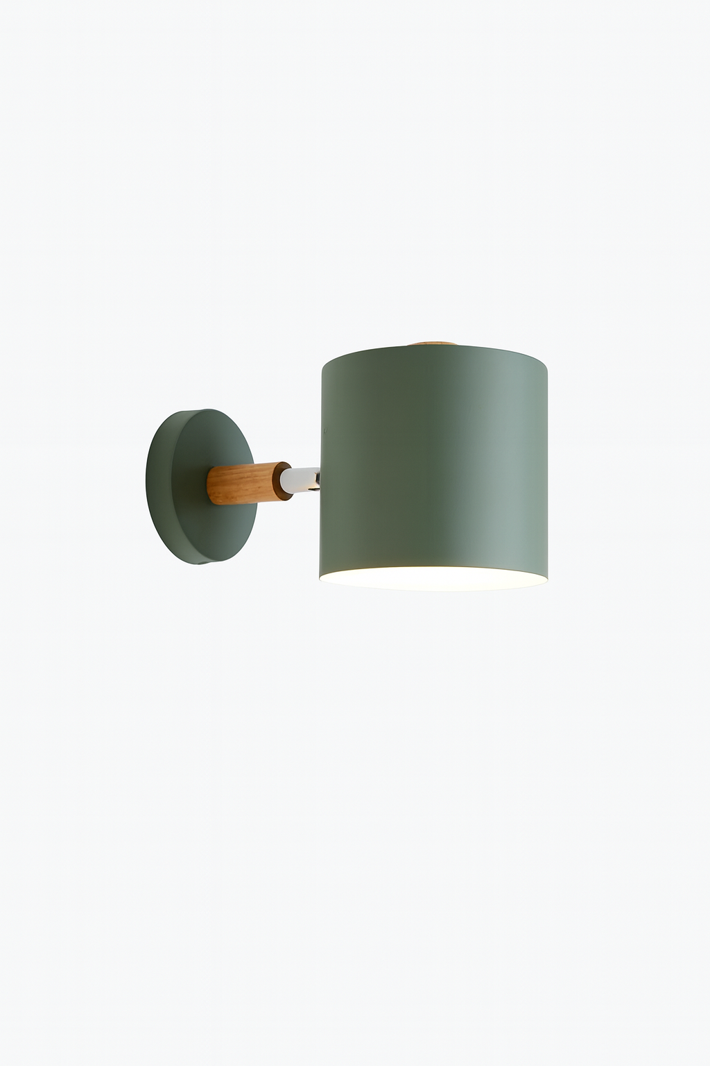 Sveno | Lampa Ścienna | Metal i Drewno