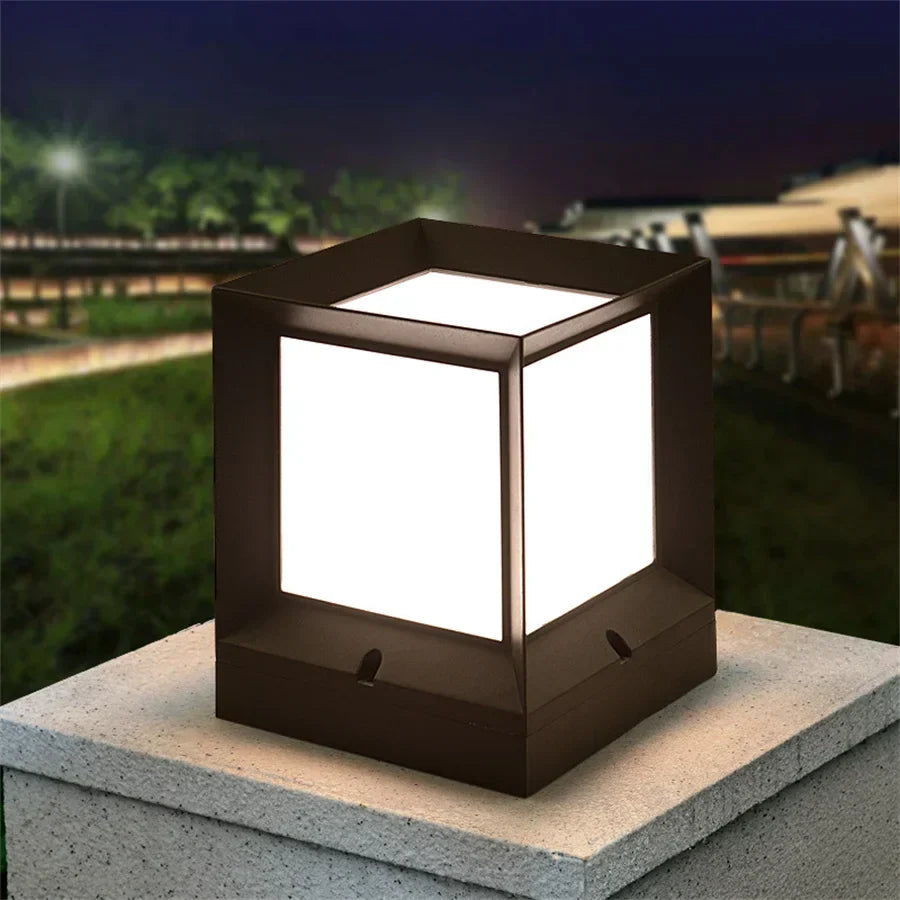 Lampa Cubo | Lampa ogrodowa słupkowa | Oświetlenie LED na cokół zewnętrzny