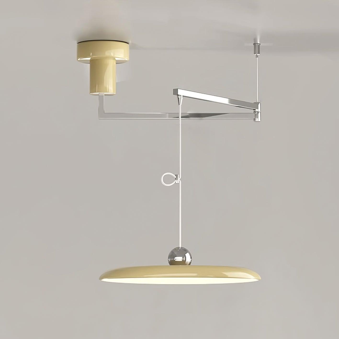 Lampa wisząca Laxo | Oświetlenie sufitowe metalowe | Ruchome ramię
