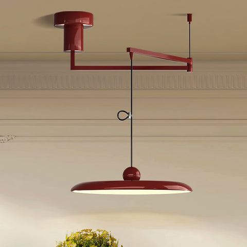 Lampa wisząca Laxo | Oświetlenie sufitowe metalowe | Ruchome ramię