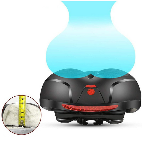 Siodło Rowerowe GearUp | Ergonomiczne Z Szerokim Profilowaniem | Z Tylnym Światłem LED