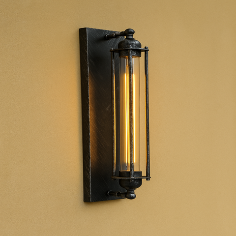 Lampa Ścienna Vintage | Oświetlenie LED Dekoracyjne | Żeliwna Konstrukcja