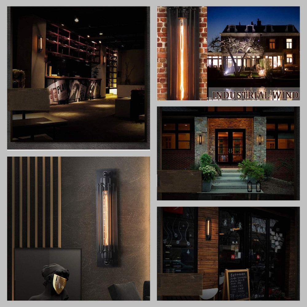 Lampa Ścienna Vintage | Oświetlenie LED Dekoracyjne | Żeliwna Konstrukcja