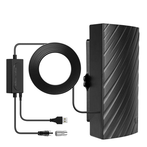 Wewnętrzna Antena TV | Antena Cyfrowa do Telewizji 4K | Wzmacniana Zasięgiem