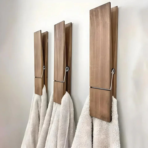 Drewniany Wieszak Klamra Jumbo | Styl Rustykalny | 30 cm