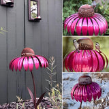 Karmnik GardenBloom | Dekoracyjny karmnik ogrodowy | Metalowa forma w kształcie kwiatu