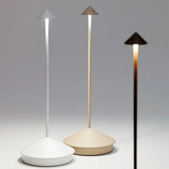 Lampa Bezprzewodowa Aria | Lampa Stolikowa Nowoczesna | Aluminiowa, Ściemniana, Do Użytku Wewnątrz i Na Zewnątrz