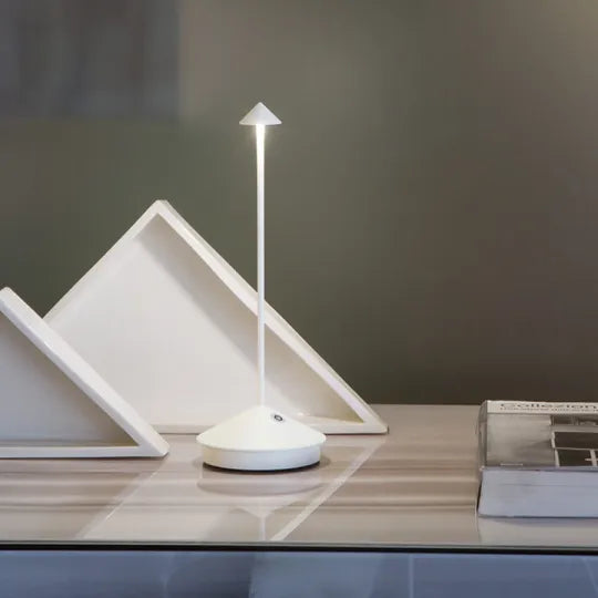 Lampa Bezprzewodowa Aria | Lampa Stolikowa Nowoczesna | Aluminiowa, Ściemniana, Do Użytku Wewnątrz i Na Zewnątrz