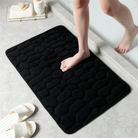 Dywanik Łazienkowy SoftStone | Mata Antypoślizgowa | Coral Fleece z Efektem 3D