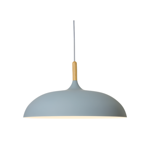 Lampa Wisząca Luno | Skandynawska Lampa Sufitowa | Żelazo i Drewno
