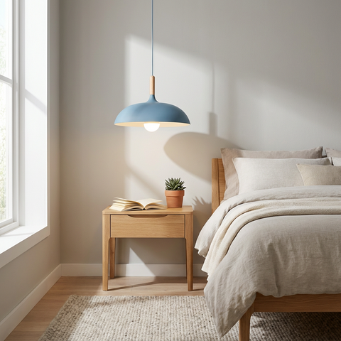 Lampa Wisząca Liva | Skandynawskie Oświetlenie | Metalowa w 7 Kolorach