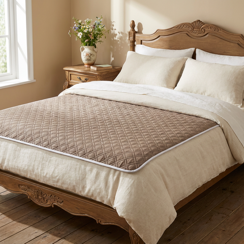 Mata Ochronna Przeciw Przeciekaniu | Wodoodporna Ochrona Łóżka | Pranie w Pralce