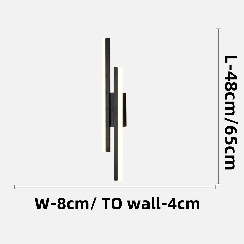Kinkiet Lineare | Dekoracyjna Lampa Ścienna | Geometryczna Forma Metalowa