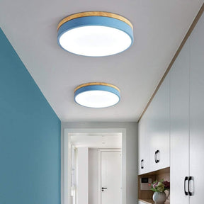 Plafon Solaro | Lampa Sufitowa LED | Drewno i Matowe Wykończenie