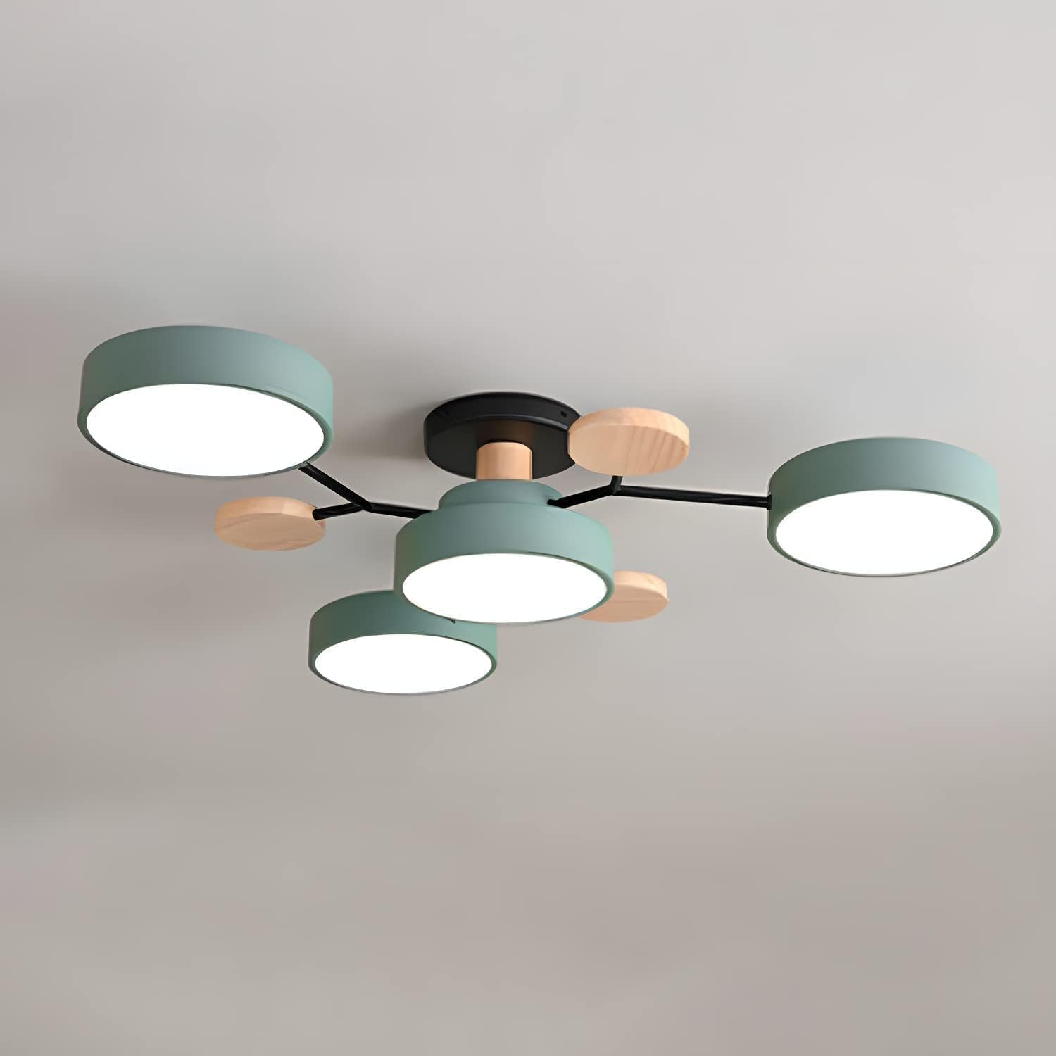 Arboris Multi | Lampa Sufitowa Dekoracyjna | Metal i Drewno