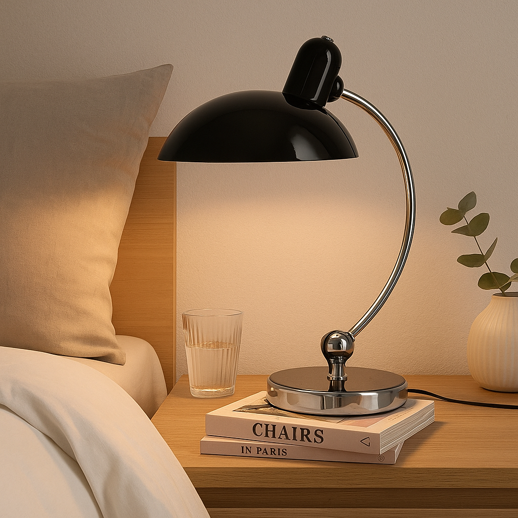 Lampa Biurkowa ArcForm | Nowoczesne Oświetlenie Stołowe | Regulowana Metalowa Konstrukcja