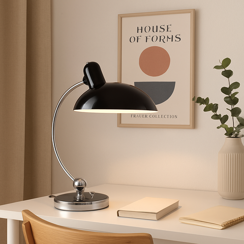 Lampa Biurkowa ArcForm | Nowoczesne Oświetlenie Stołowe | Regulowana Metalowa Konstrukcja