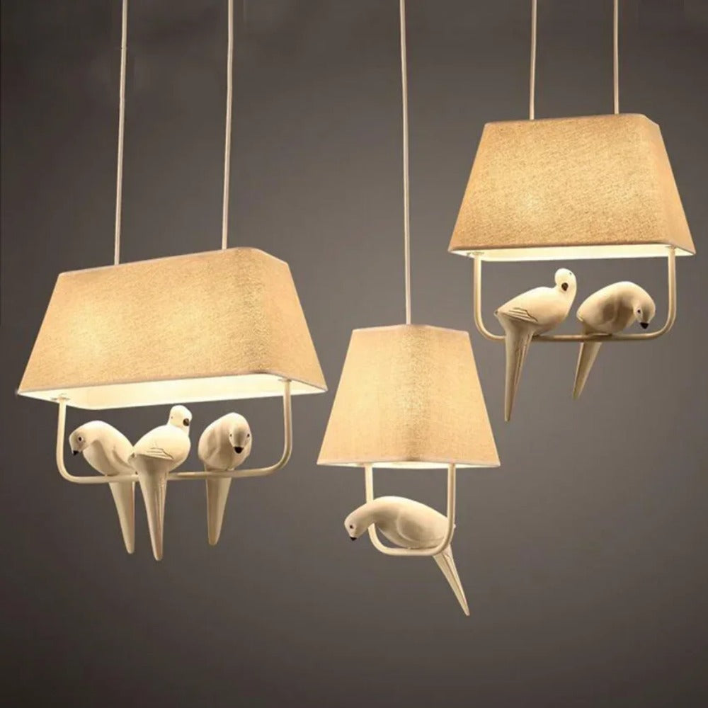 Lampa Ava | Lampa Wisząca Dekoracyjna | Ceramiczny Akcent z Motywem Ptaka