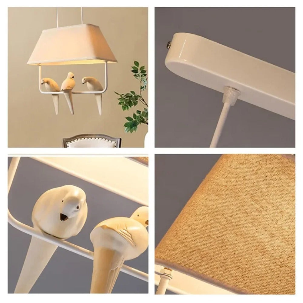Lampa Ava | Lampa Wisząca Dekoracyjna | Ceramiczny Akcent z Motywem Ptaka