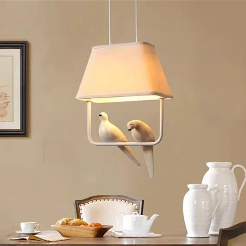 Lampa Ava | Lampa Wisząca Dekoracyjna | Ceramiczny Akcent z Motywem Ptaka