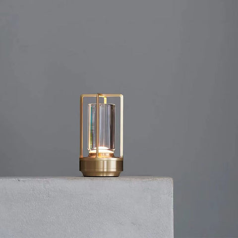 LATARNIA LUMIRA | Kryształowa Lampa LED | Dotykowa, USB, Styl Natural Elegance