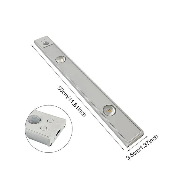 Lampa Świetlina | Bezprzewodowe Oświetlenie LED | Czujnik Ruchu i Ładowanie USB