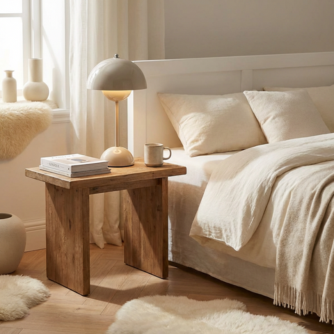 Lampa Stołowa NordLight DN001 | Skandynawska Lampa LED | Regulowane Światło Dotykowe