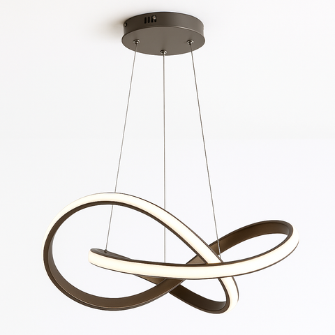 Lampa Wisząca Lorea | Designerska Lampa LED | Organiczna Forma w Czerni, Bieli lub Złocie