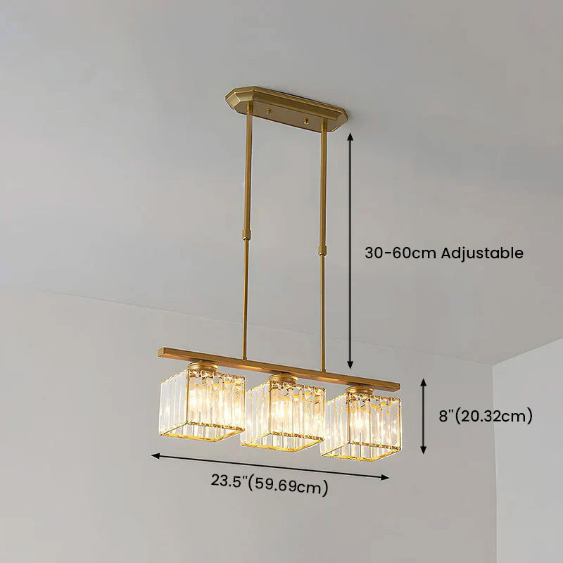 Lampa Wisząca Trevia | Żyrandol z Kryształowymi Kloszami | Metalowa Konstrukcja