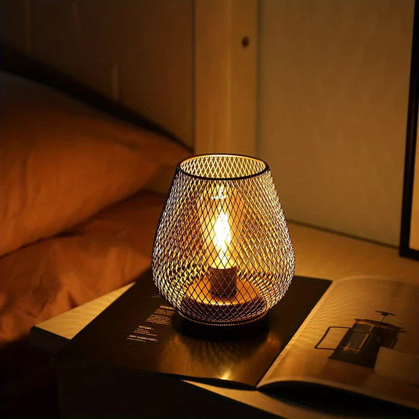 Lampa Siatkowa Lumo | Lampa Stołowa Dekoracyjna | Metalowa Oprawa
