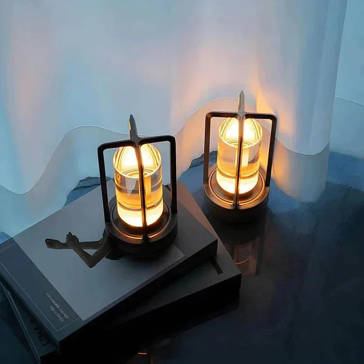 LATARNIA LUMIRA | Kryształowa Lampa LED | Dotykowa, USB, Styl Natural Elegance
