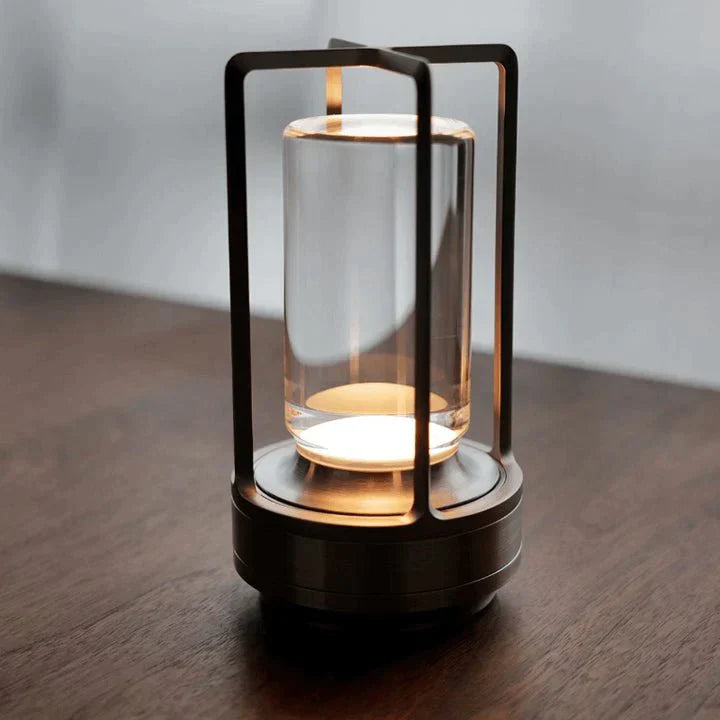 LATARNIA LUMIRA | Kryształowa Lampa LED | Dotykowa, USB, Styl Natural Elegance