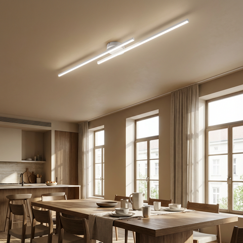 Lampa Sufitowa Linearis | Nowoczesne Oświetlenie LED | Złote Wykończenie