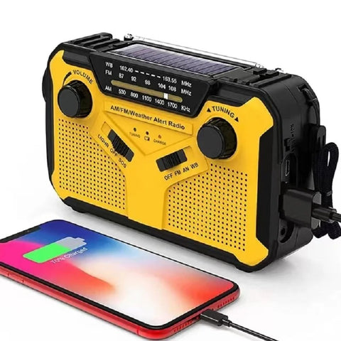 Radio Alarmowe Nirox | Radio z Alertami Pogodowymi | AM/FM/WB z Funkcją SOS