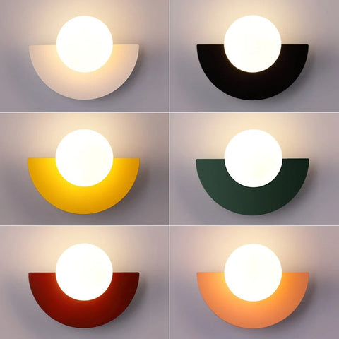 Kinkiet Luna | Nowoczesna Lampa Ścienna | Geometryczna Forma z Kulą
