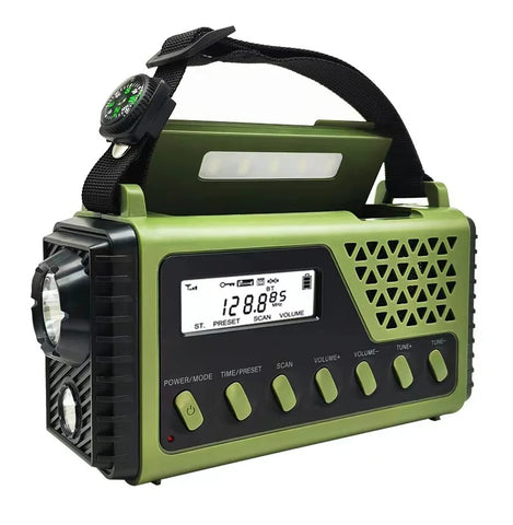 Radio Outdoorowe Trexon | Radio Awaryjne z Kompasem | Bluetooth, Latarka, Powerbank