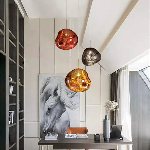 Lampa wisząca Lumo | Designerskie oświetlenie sufitowe | Szkło artystyczne