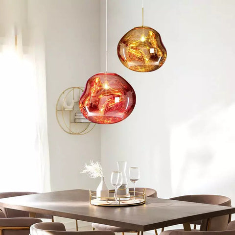 Lampa wisząca Lumo | Designerskie oświetlenie sufitowe | Szkło artystyczne