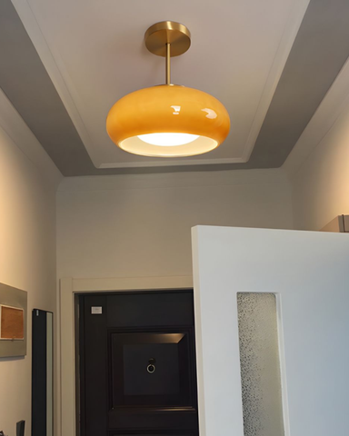 La Mémoire | Lampa sufitowa dekoracyjna | Szkło i żelazo w stylu vintage modern