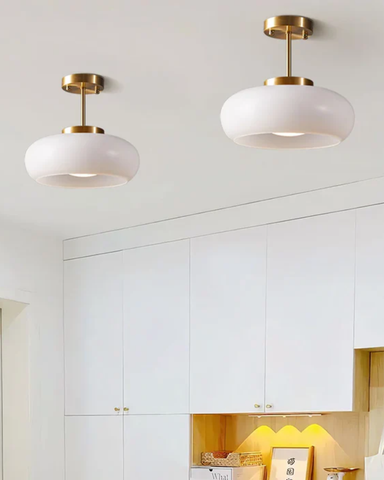 La Mémoire | Lampa sufitowa dekoracyjna | Szkło i żelazo w stylu vintage modern