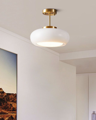 La Mémoire | Lampa sufitowa dekoracyjna | Szkło i żelazo w stylu vintage modern