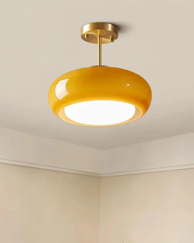 La Mémoire | Lampa sufitowa dekoracyjna | Szkło i żelazo w stylu vintage modern